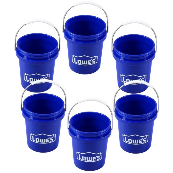 FIVE Lowes mini bucket 0.4-quart BPA-Free Food-Grade Plastic Mini Bucket Lid - Picture 2 of 2